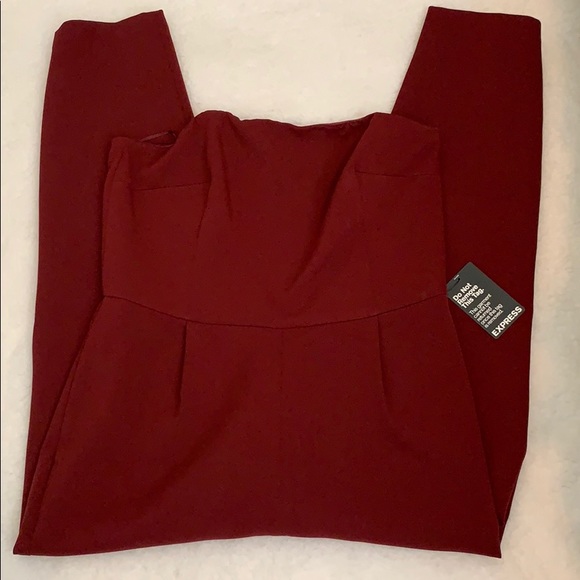 Express Pants - Express strapless ankle length jumpsuit